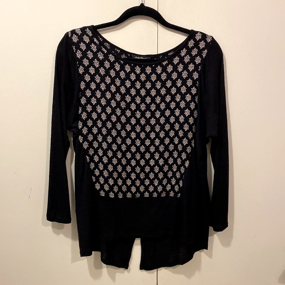 2/20 Lucky Brand Block Print BohoTop